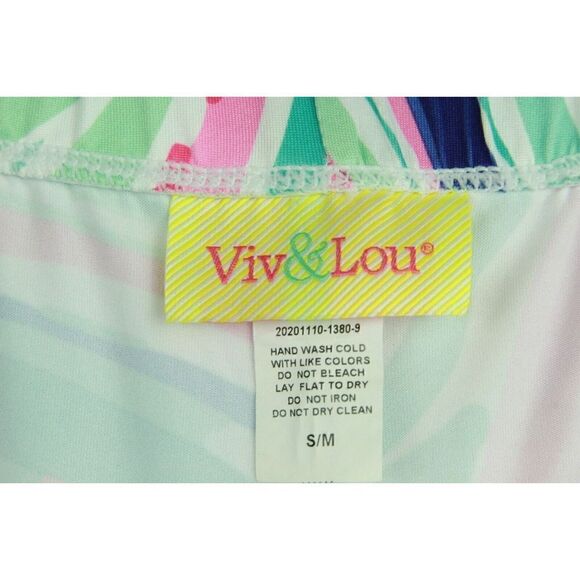 Viv & Lou Pants Elastic Waist Pull On Mod Hippie Colorful Womens S/M - Picture 5 of 5